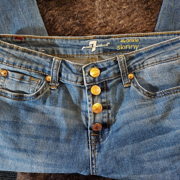 Girls Youth ~ 7 For All Mankind ~ Skinny Ankle Jeans - Picture 2 of 6